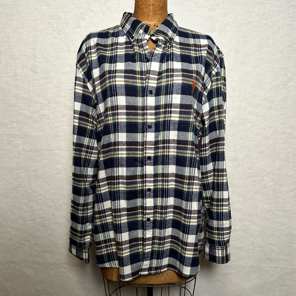 U.S. Polo Assn. Other - ❤️‍🔥 CLEARANCE - US Polo Association plaid long sleeve flannel shirt - size XL